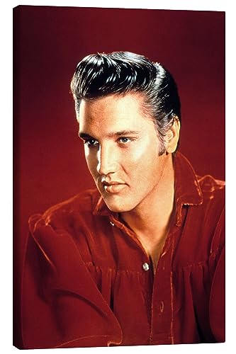 Posterlounge Elvis Presley I Leinwandbild 70 x 100 cm Menschen Wanddeko von Posterlounge