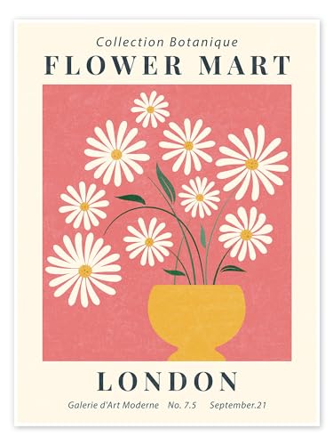 Flower Market London Poster von TAlex 60 x 80 cm Blumen Wanddeko von Posterlounge