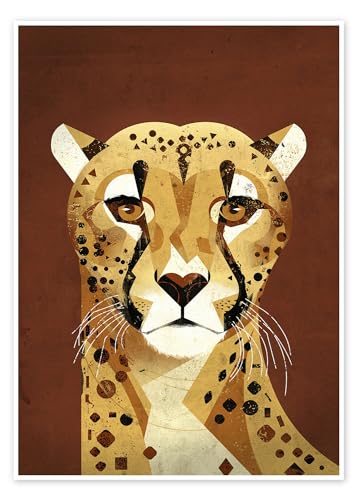Gepard Poster von Dieter Braun Wandbilder für jeden Raum 30 x 40 cm Braun Tiere Wanddeko von Posterlounge