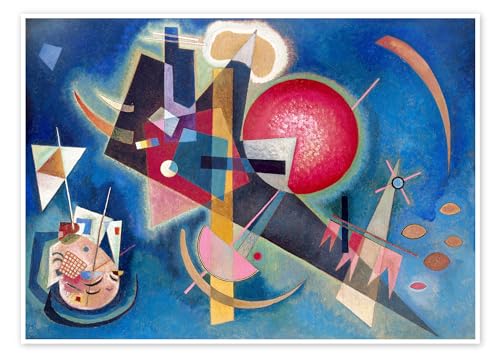 Im Blau Poster von Wassily Kandinsky Wandbilder für jeden Raum 40 x 30 cm Blau Abstrakte Kunst Wanddeko von Posterlounge