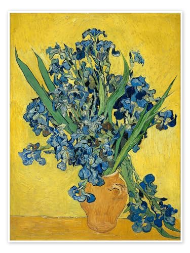 Iris, 1890 Poster von Vincent van Gogh 30 x 40 cm Gelb Impressionismus Wanddeko von Posterlounge