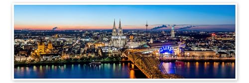 Köln-Skyline Poster von euregiophoto Wandbilder für jeden Raum 150 x 50 cm Natur Wanddeko von Posterlounge