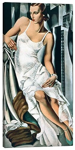 Porträt von Madame Allan Bott Leinwandbild von Tamara de Lempicka 50 x 100 cm Art Déco Wanddeko von Posterlounge