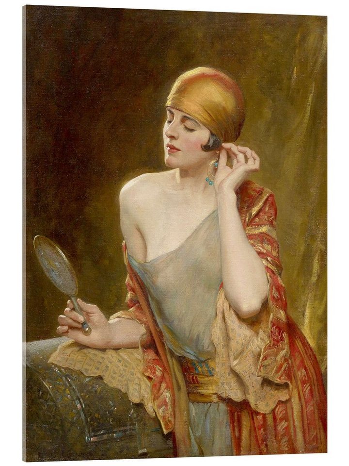 Posterlounge Acrylglasbild Albert Henry Collings, Der Studio-Spiegel, Malerei von Posterlounge