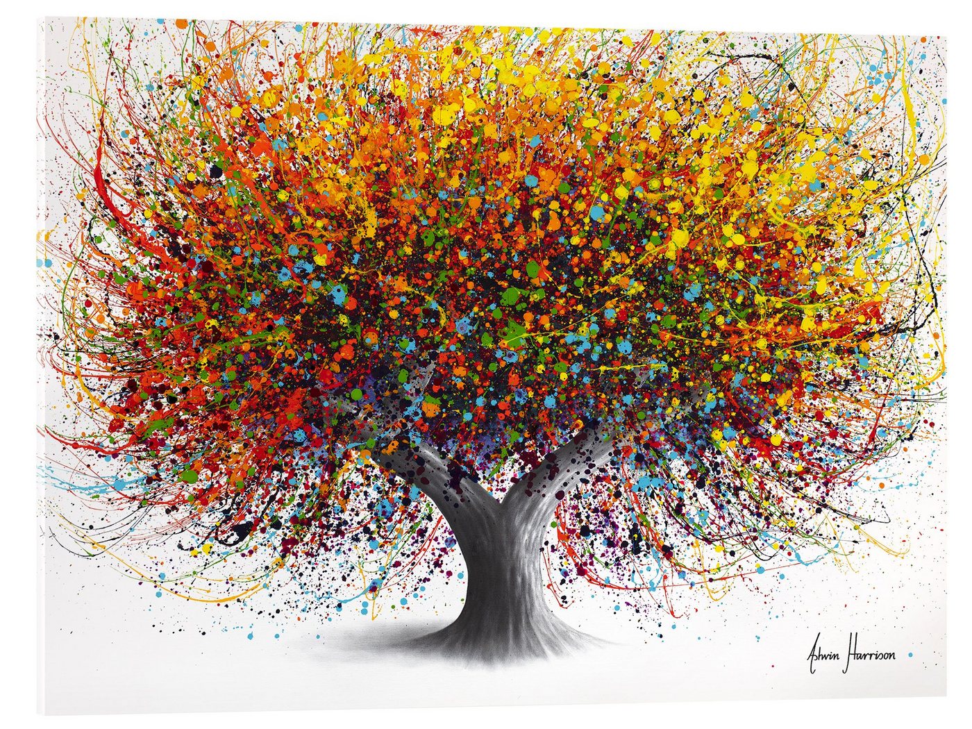 Posterlounge Acrylglasbild Ashvin Harrison, Baum der Festlichkeit, Malerei von Posterlounge
