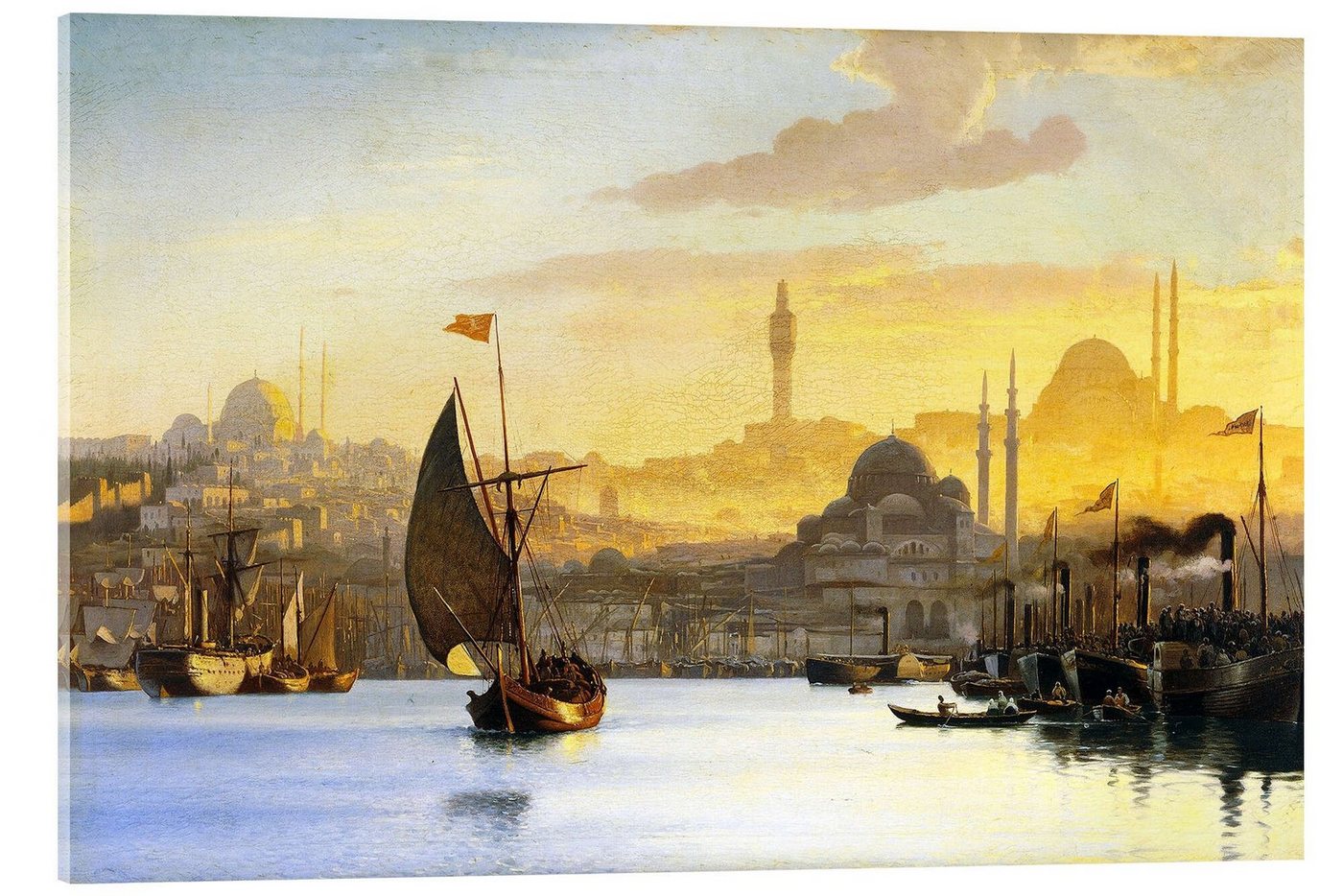 Posterlounge Acrylglasbild Carl Neumann, Konstantinopel, Malerei von Posterlounge