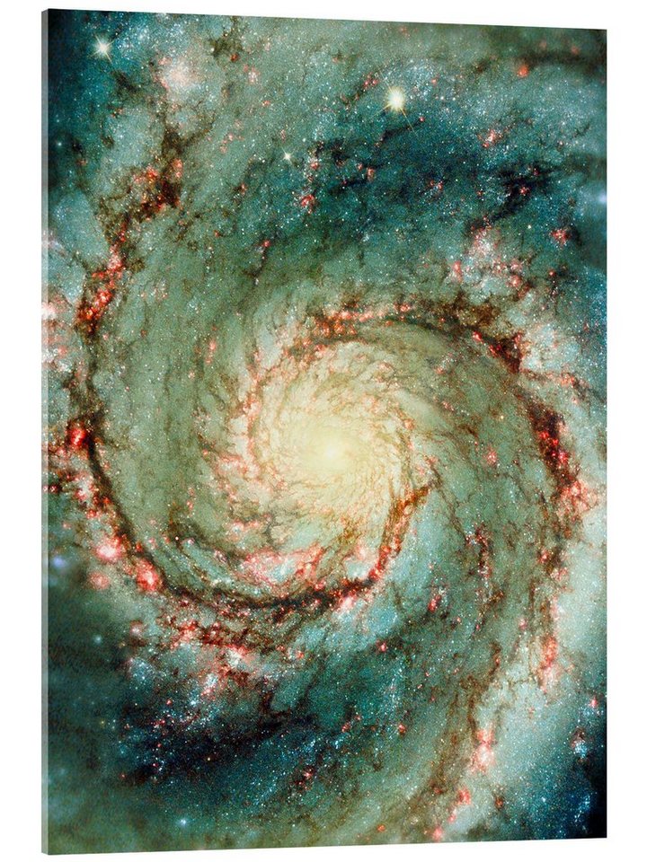 Posterlounge Acrylglasbild NASA, M51 Whirlpool-Galaxie, Fotografie von Posterlounge