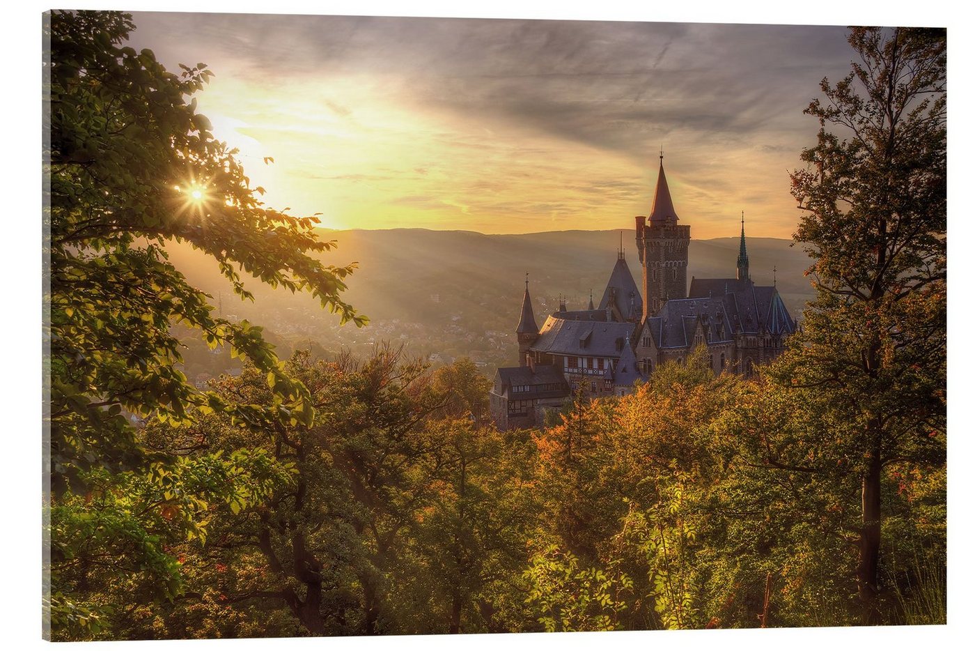 Posterlounge Acrylglasbild Steffen Gierok, Schloss Wernigerode, Fotografie von Posterlounge