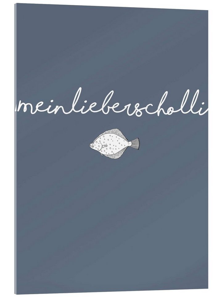 Posterlounge Acrylglasbild Typobox, Mein lieber Scholli II, Badezimmer Maritim Kindermotive von Posterlounge