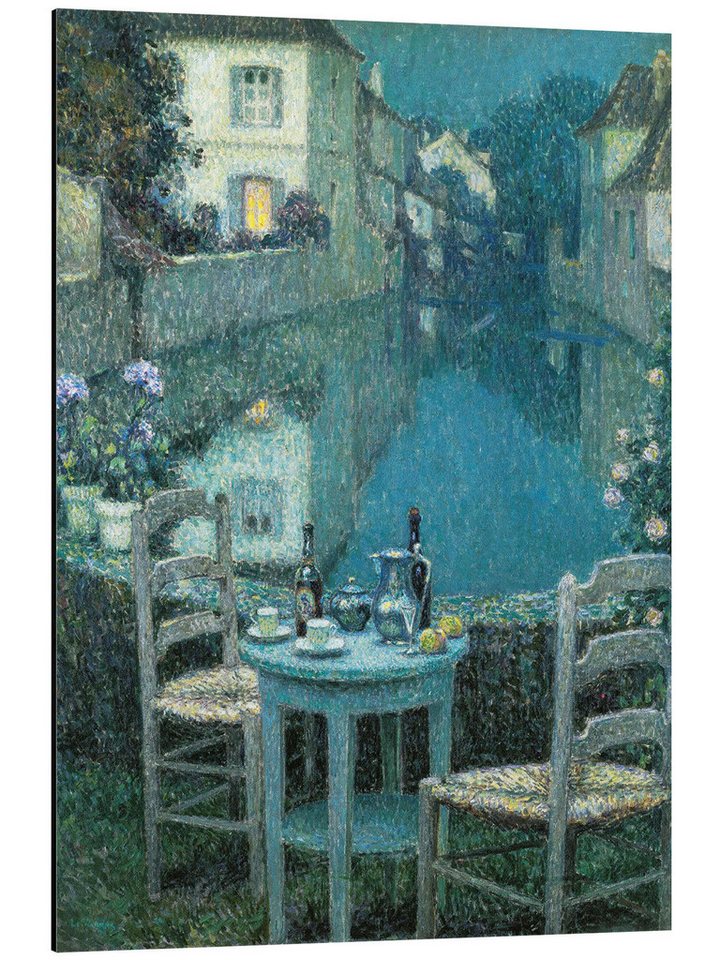 Posterlounge Alu-Dibond-Druck Henri Le Sidaner, Kleiner Tisch in der Abenddämmerung, Wohnzimmer Malerei Posterlounge Alu-Dibond-Druck Henri Le Sidaner, Kleiner Tisch in der Abenddämmerung, Wohnzimmer Malerei von Posterlounge