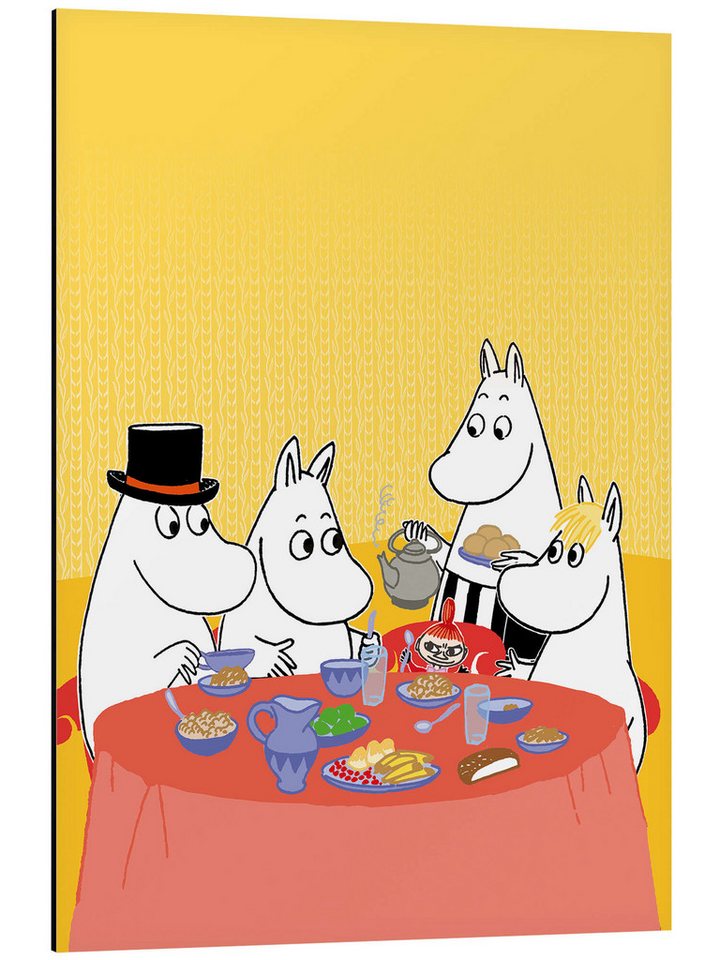 Posterlounge Alu-Dibond-Druck Moomin, Mumins am Tisch, Kindergarten Kindermotive Posterlounge Alu-Dibond-Druck Moomin, Mumins am Tisch, Kindergarten Kindermotive von Posterlounge