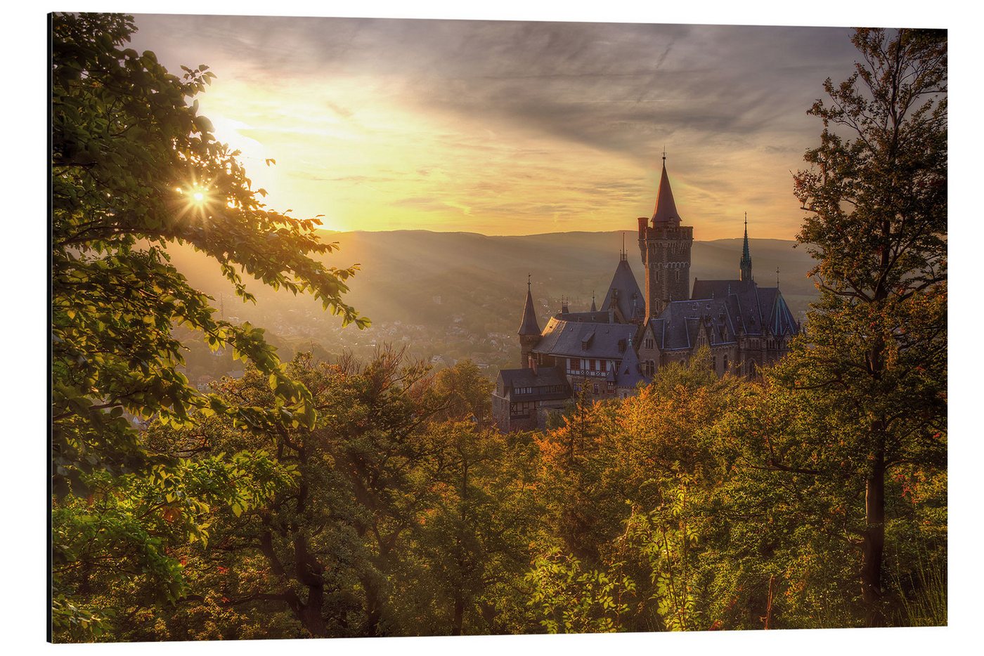 Posterlounge Alu-Dibond-Druck Steffen Gierok, Schloss Wernigerode, Fotografie von Posterlounge