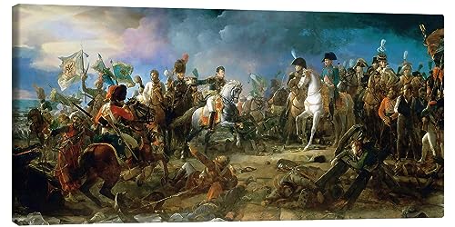 Posterlounge Die Schlacht bei Austerlitz Leinwandbild von François Pascal Simon Gerard 120 x 60 cm Klassizismus Wanddeko von Posterlounge