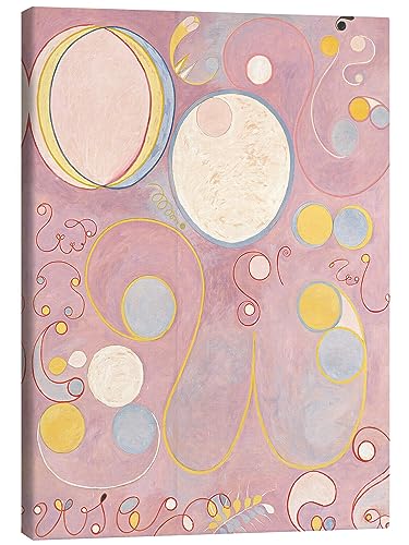 Posterlounge Die zehn Größten, Nr. 8, Erwachsenenalter Leinwandbild von Hilma af Klint 50 x 70 cm Rosé Kreise Wanddeko von Posterlounge