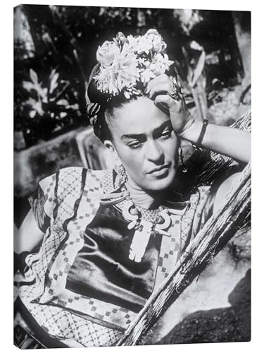 Posterlounge Frida Kahlo in einer Hängematte, 1948 Leinwandbild 70 x 90 cm Schwarz-Weiß Wandbilder Wanddeko Posterlounge Frida Kahlo in einer Hängematte, 1948 Leinwandbild 70 x 90 cm Schwarz-Weiß Wandbilder Wanddeko von Posterlounge