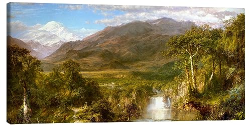 Posterlounge Herzen der Anden Leinwandbild von Frederic Edwin Church 120 x 60 cm Romantik Wanddeko von Posterlounge