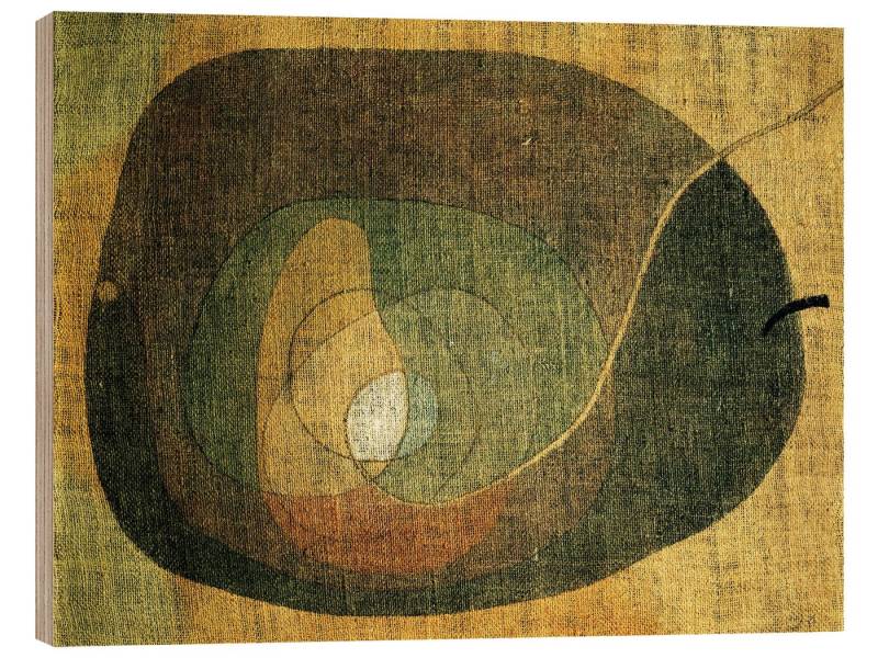 Posterlounge Holzbild Paul Klee, Das Obst, Malerei von Posterlounge