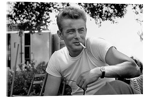 Posterlounge James Dean, denn sie wissen nicht, was sie tun, 1955 Acrylglasbild 60 x 40 cm Schwarz-Weiß Schwarz-Weiß Fotografie Wanddeko von Posterlounge