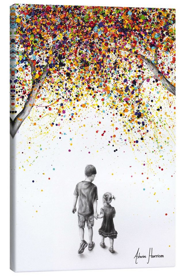 Posterlounge Leinwandbild Ashvin Harrison, Fest der Natur, Kinderzimmer Malerei von Posterlounge