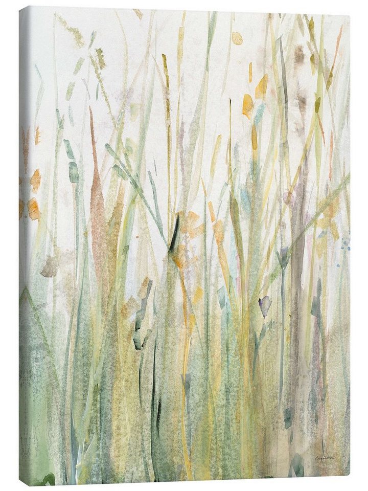 Posterlounge Leinwandbild Avery Tillmon, Frühlingsgräser I, Wohnzimmer Malerei von Posterlounge