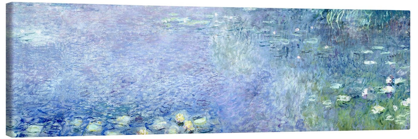 Posterlounge Leinwandbild Claude Monet, Seerosenbild 2, Wohnzimmer Malerei von Posterlounge