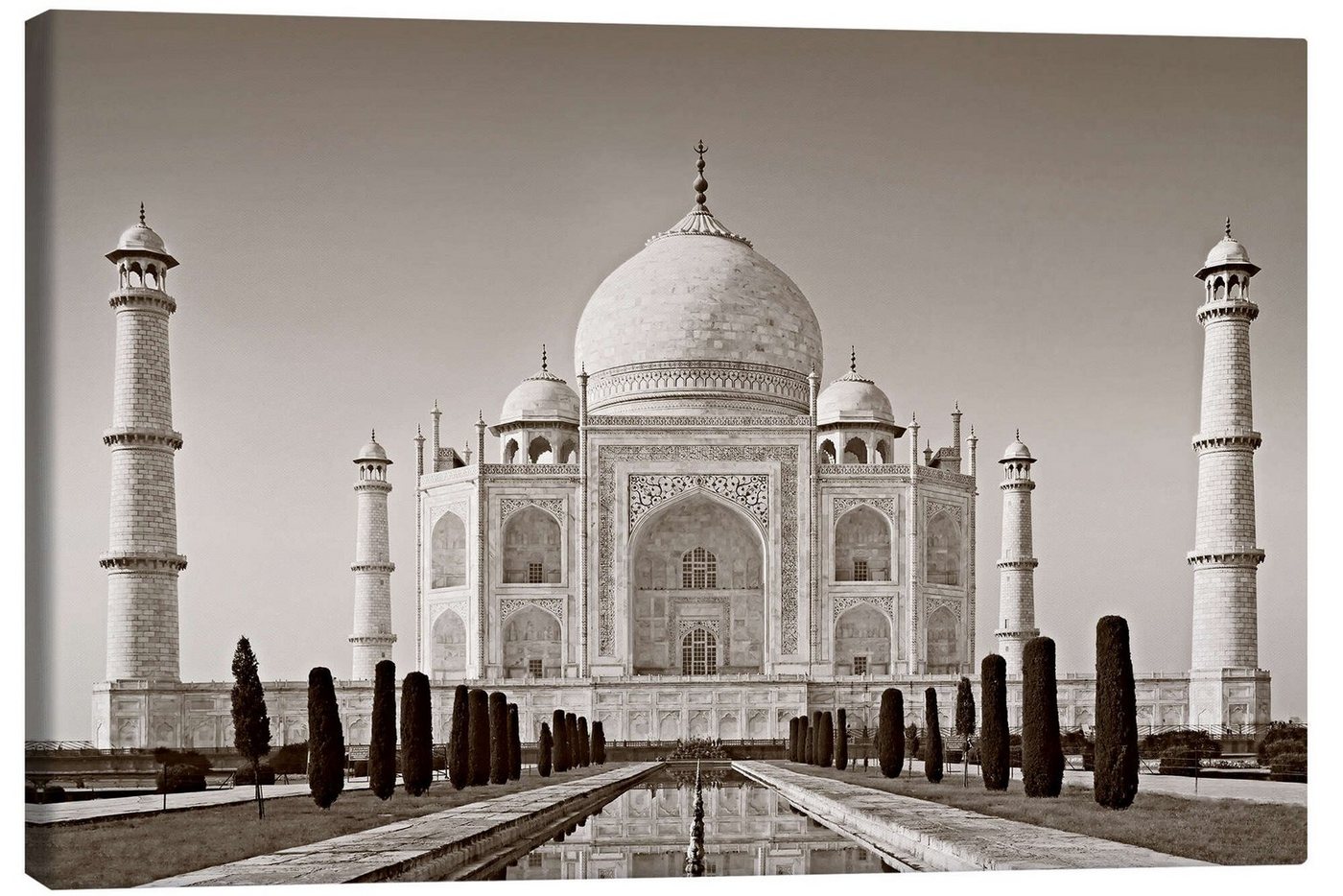 Posterlounge Leinwandbild Editors Choice, Taj Mahal im Sonnenlicht, Fotografie von Posterlounge