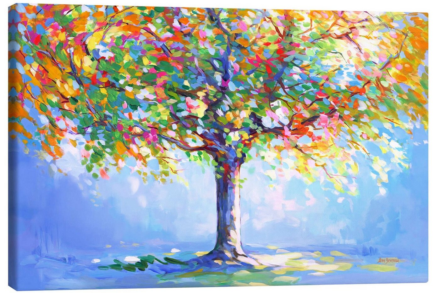Posterlounge Leinwandbild Leon Devenice, Baum der Hoffnung, Illustration von Posterlounge