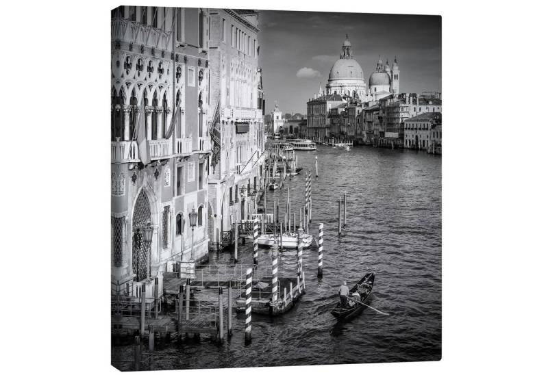 Posterlounge Leinwandbild Melanie Viola, Venedig Canal Grande und Santa Maria della Salute, Fotografie von Posterlounge