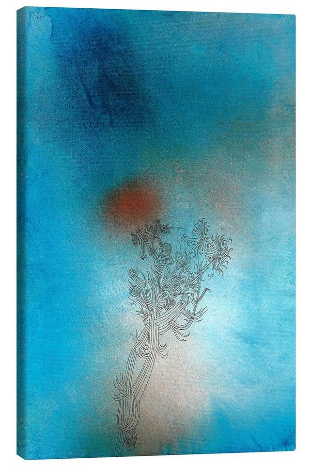 Posterlounge Leinwandbild Paul Klee, Die Pflanze und ihr Feind, Malerei von Posterlounge