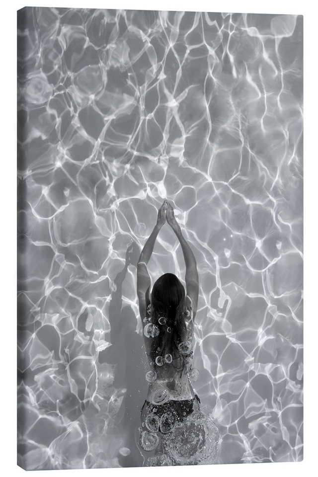 Posterlounge Leinwandbild Studio Nahili, Wasser Liebe - Schwimmen im Pool, Fotografie von Posterlounge