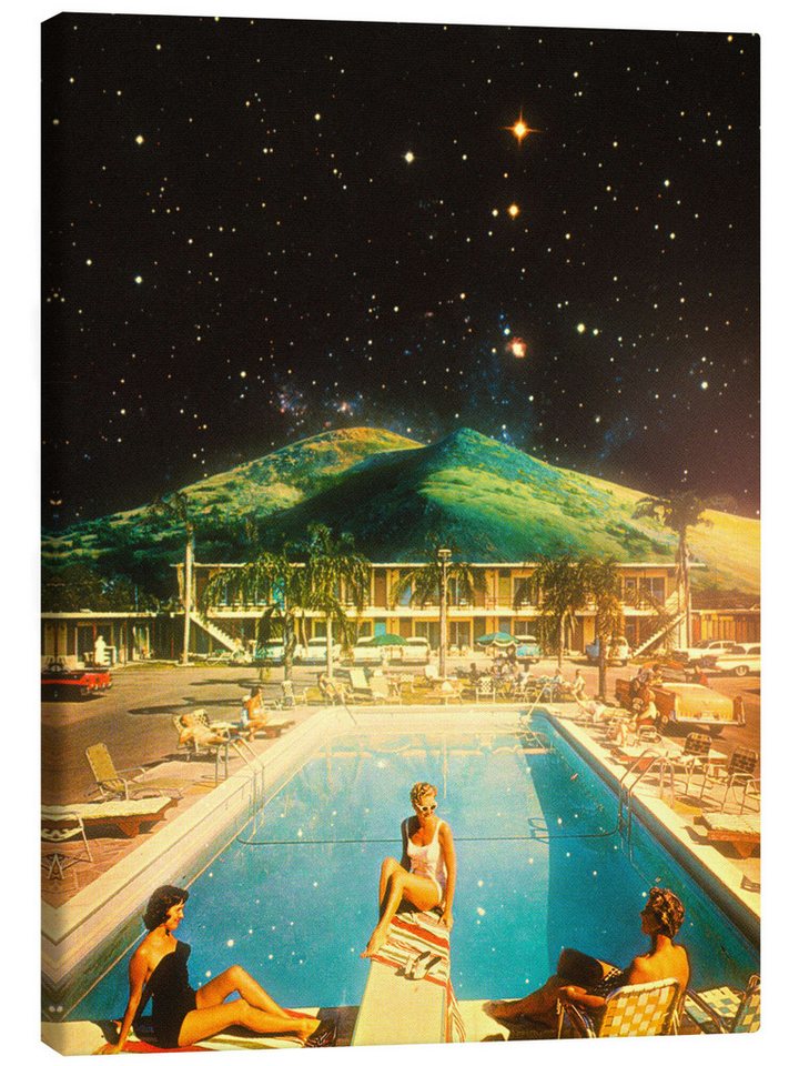 Posterlounge Leinwandbild Taudalpoi, Space Pool, Fotografie von Posterlounge
