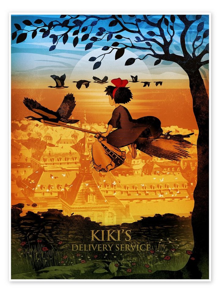 Posterlounge Poster Albert Cagnef, Kiki's Delivery Service, Illustration von Posterlounge