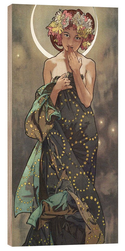 Posterlounge Wandbild Der Mond und die Sterne - Der Mond, Alfons Mucha, erhältlich als Poster, Leinwandbild, Wandsticker oder Acrylglasbild Posterlounge Wandbild Der Mond und die Sterne - Der Mond, Alfons Mucha, erhältlich als Poster, Leinwandbild, Wandsticker oder Acrylglasbild von Posterlounge