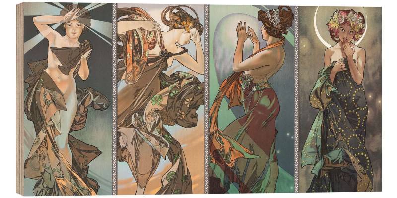 Posterlounge Wandbild Der Mond und die Sterne I, Alfons Mucha, erhältlich als Poster, Leinwandbild, Wandsticker oder Acrylglasbild von Posterlounge