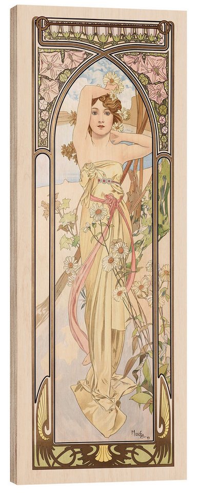 Posterlounge Wandbild Die Vier Tageszeiten - Tagesschein, 1899, Alfons Mucha, erhältlich als Poster, Leinwandbild, Wandsticker oder Acrylglasbild Posterlounge Wandbild Die Vier Tageszeiten - Tagesschein, 1899, Alfons Mucha, erhältlich als Poster, Leinwandbild, Wandsticker oder Acrylglasbild von Posterlounge