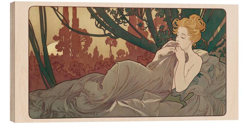 Posterlounge Wandbild Sonnenuntergang, Alfons Mucha, erhältlich als Poster, Leinwandbild, Wandsticker oder Acrylglasbild Posterlounge Wandbild Sonnenuntergang, Alfons Mucha, erhältlich als Poster, Leinwandbild, Wandsticker oder Acrylglasbild von Posterlounge