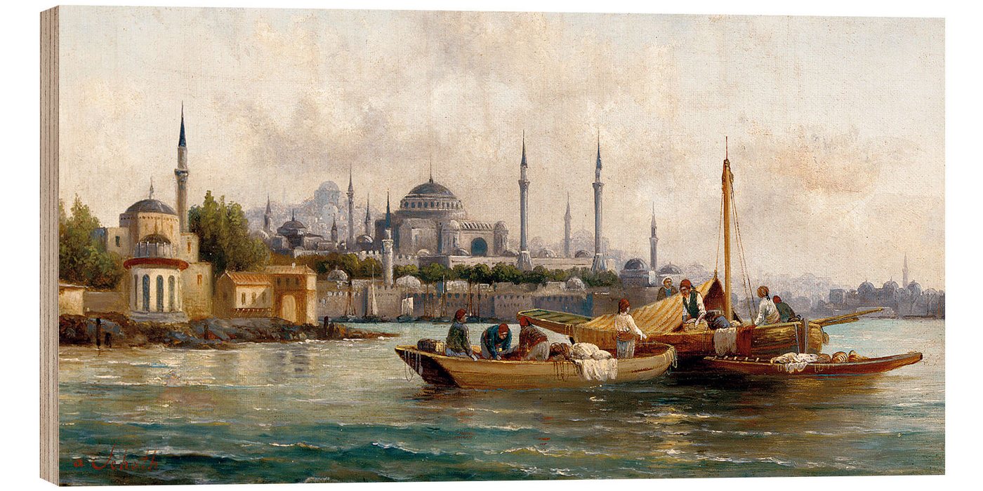 Posterlounge Wandbild Handelsschiffe vor der Hagia Sophia, Istanbul, Anton Schoth, erhältlich als Poster, Leinwandbild, Wandsticker oder Acrylglasbild Posterlounge Wandbild Handelsschiffe vor der Hagia Sophia, Istanbul, Anton Schoth, erhältlich als Poster, Leinwandbild, Wandsticker oder Acrylglasbild von Posterlounge