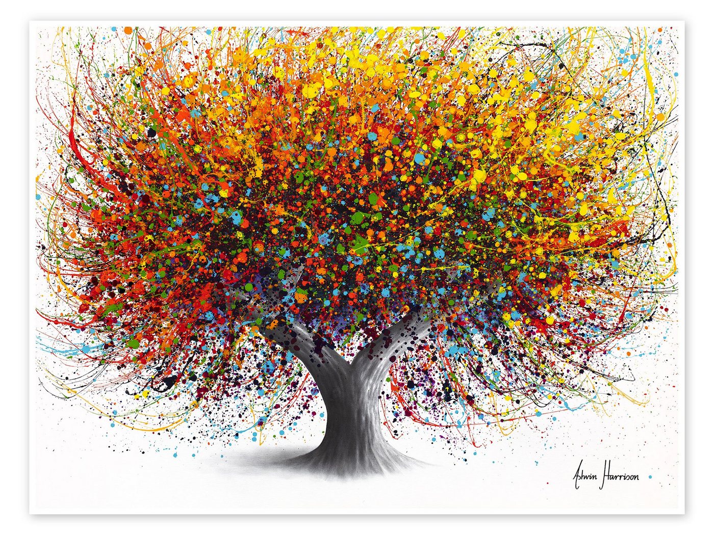 Posterlounge Poster Ashvin Harrison, Baum der Festlichkeit, Malerei von Posterlounge