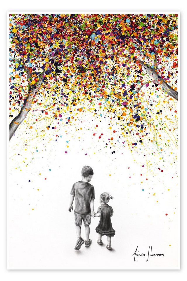 Posterlounge Poster Ashvin Harrison, Fest der Natur, Kinderzimmer Malerei von Posterlounge