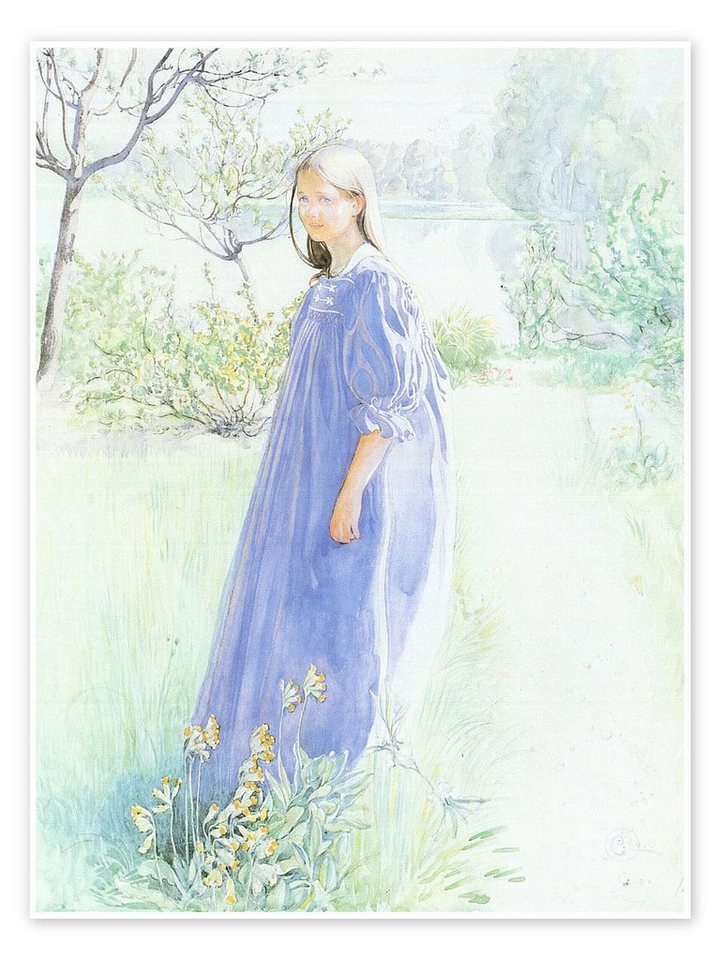 Posterlounge Poster Carl Larsson, Sonne und Blumen, Malerei von Posterlounge