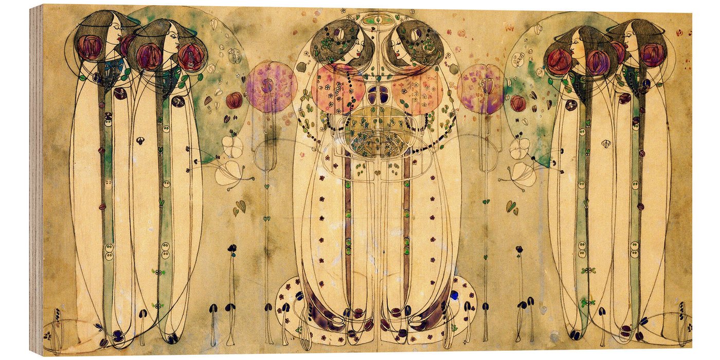 Posterlounge Wandbild Die Wassail, Charles Rennie Mackintosh, erhältlich als Poster, Leinwandbild, Wandsticker oder Acrylglasbild Posterlounge Wandbild Die Wassail, Charles Rennie Mackintosh, erhältlich als Poster, Leinwandbild, Wandsticker oder Acrylglasbild von Posterlounge