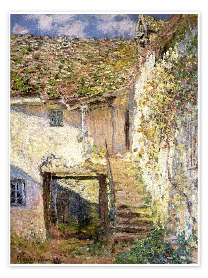 Posterlounge Poster Claude Monet, Die Treppe, Wohnzimmer Malerei von Posterlounge