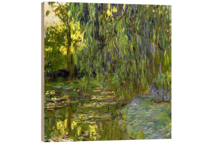 Posterlounge Wandbild Trauerweide, Der Seerosenteich in Giverny, Claude Monet, erhältlich als Poster, Leinwandbild, Wandsticker oder Acrylglasbild von Posterlounge