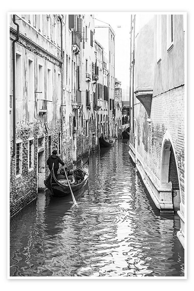 Posterlounge Poster Editors Choice, Gondel in Venedig, Badezimmer Fotografie von Posterlounge