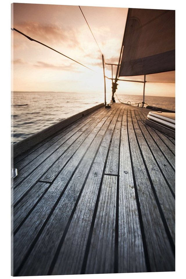 Posterlounge Poster Editors Choice, Segelboot auf dem Offenen Meer I, Badezimmer Maritim Fotografie von Posterlounge