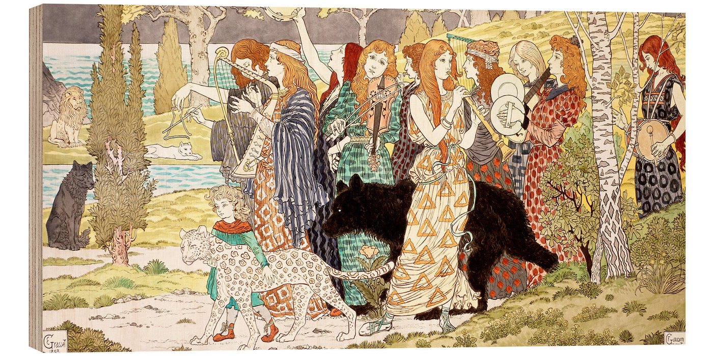 Posterlounge Wandbild Harmonie, Eugène Grasset, erhältlich als Poster, Leinwandbild, Wandsticker oder Acrylglasbild Posterlounge Wandbild Harmonie, Eugène Grasset, erhältlich als Poster, Leinwandbild, Wandsticker oder Acrylglasbild von Posterlounge