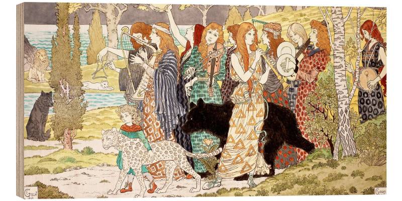 Posterlounge Wandbild Harmonie, Eugène Grasset, erhältlich als Poster, Leinwandbild, Wandsticker oder Acrylglasbild von Posterlounge