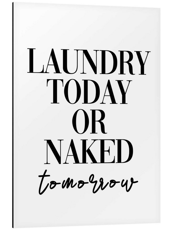 Posterlounge Poster Finlay and Noa, Laundry today or naked tomorrow, Badezimmer von Posterlounge