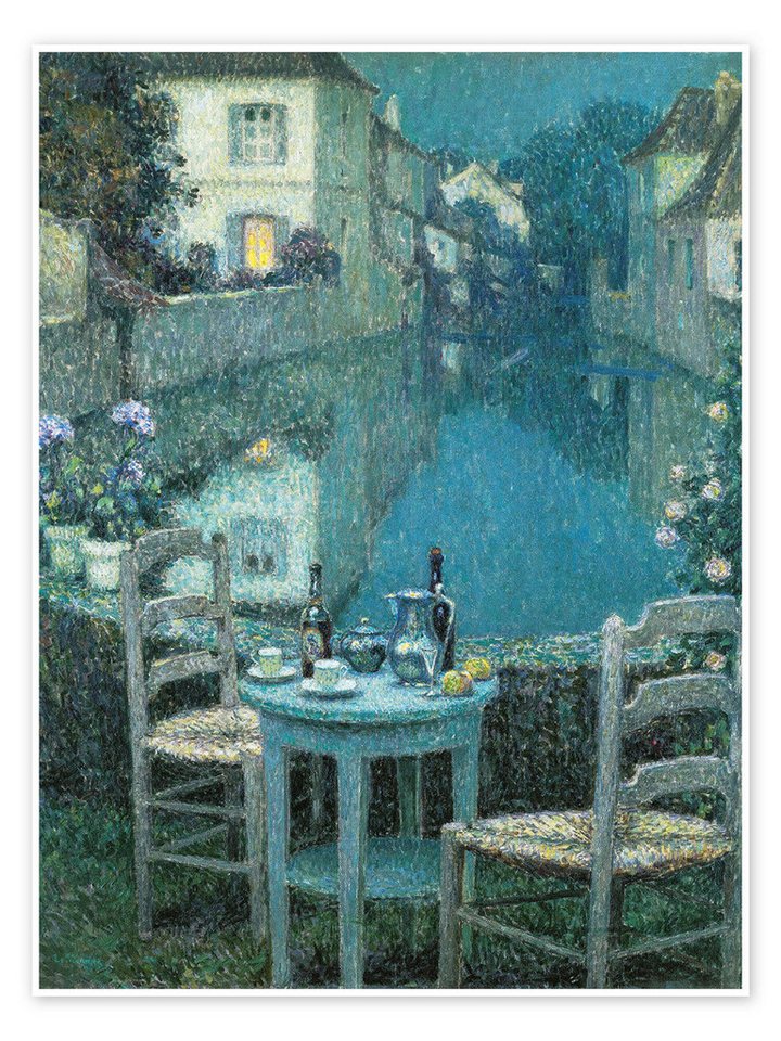 Posterlounge Poster Henri Le Sidaner, Kleiner Tisch in der Abenddämmerung, Wohnzimmer Malerei Posterlounge Poster Henri Le Sidaner, Kleiner Tisch in der Abenddämmerung, Wohnzimmer Malerei von Posterlounge