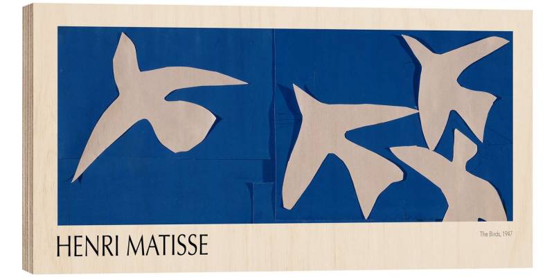 Posterlounge Wandbild The Birds, 1947, Henri Matisse, erhältlich als Poster, Leinwandbild, Wandsticker oder Acrylglasbild Posterlounge Wandbild The Birds, 1947, Henri Matisse, erhältlich als Poster, Leinwandbild, Wandsticker oder Acrylglasbild von Posterlounge